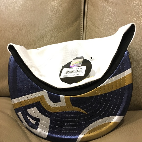 L.A Rams White Leather Fitted Cap - Picture 2 of 4